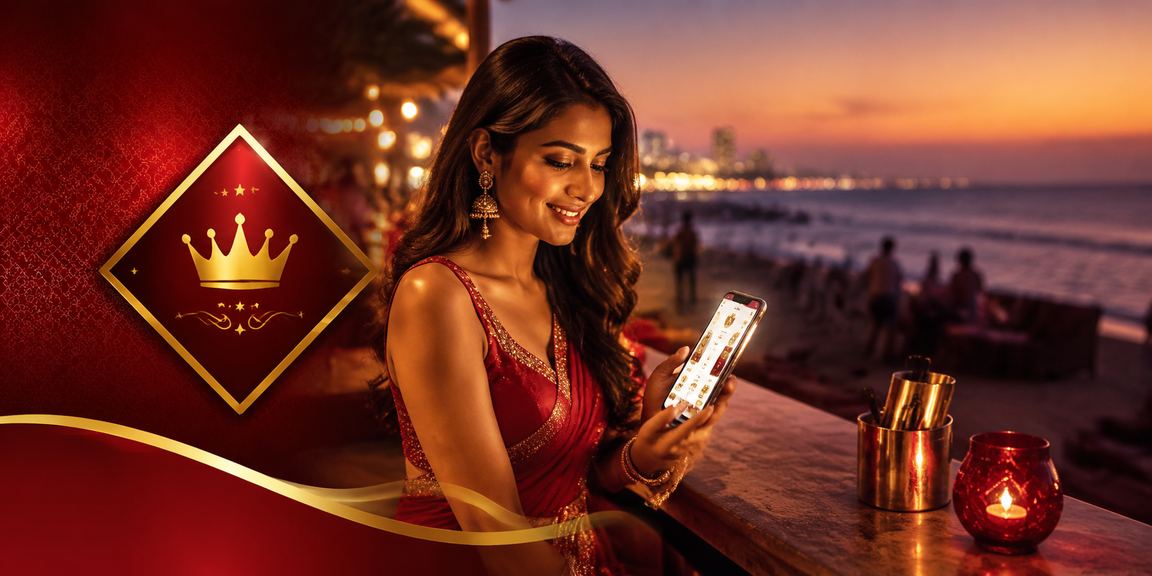 Chennai Marina beach with players enjoying Teen Patti and casino bonuses