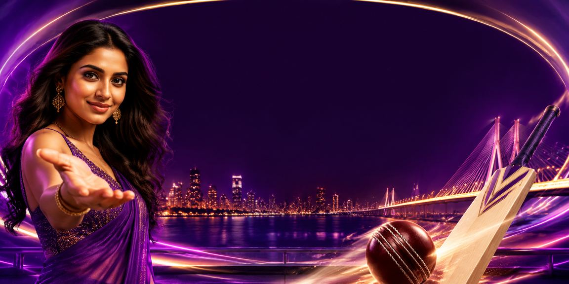 Night cricket betting market with neon lights in Mumbai